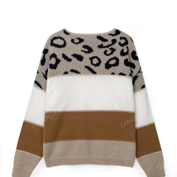 SHEIN NWOT leopard print sweater - Picture 2 of 4